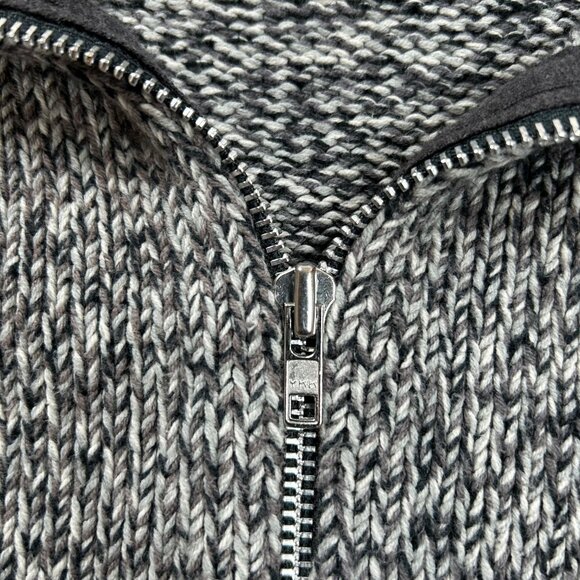 Gap Men's Gray Full Zip Cotton Blend Cardigan Sweater Size L - Picture 6 of 8